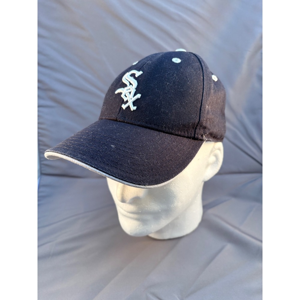 Chicago White Sox Fan Favorite MLB Kids Baseball Cap Black White Adjustable Hat